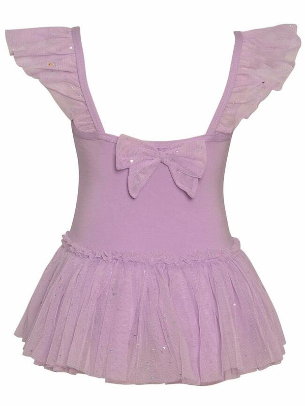 Danshuz: Children's Flutter Sleeve Dance Dress (#2462c)