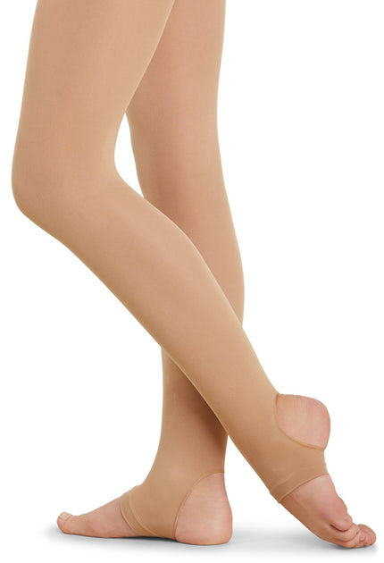 Body Wrappers Total Stretch Stirrup Dance Tights - C32 Girls