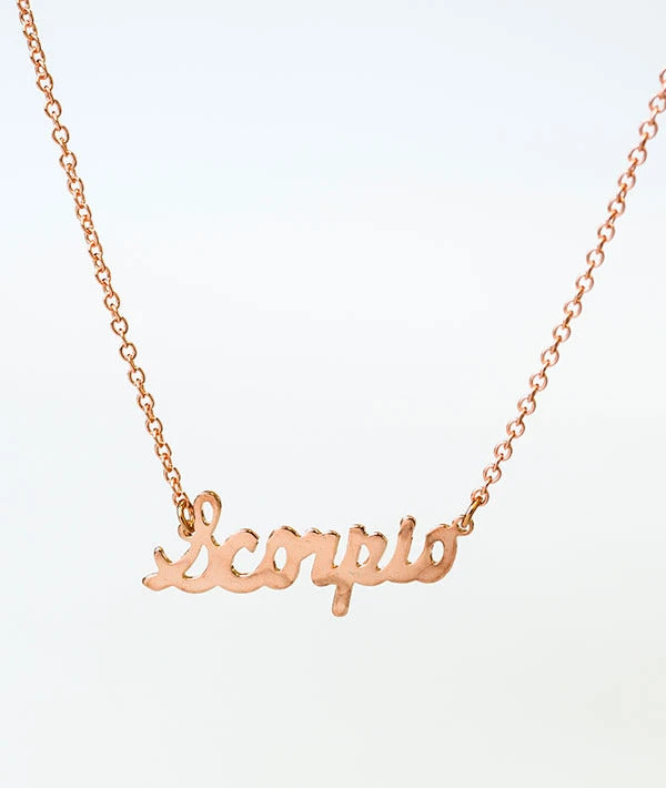 Covet: Jewelry, What's Your Sign Dancer Zodiac Necklace - SALE