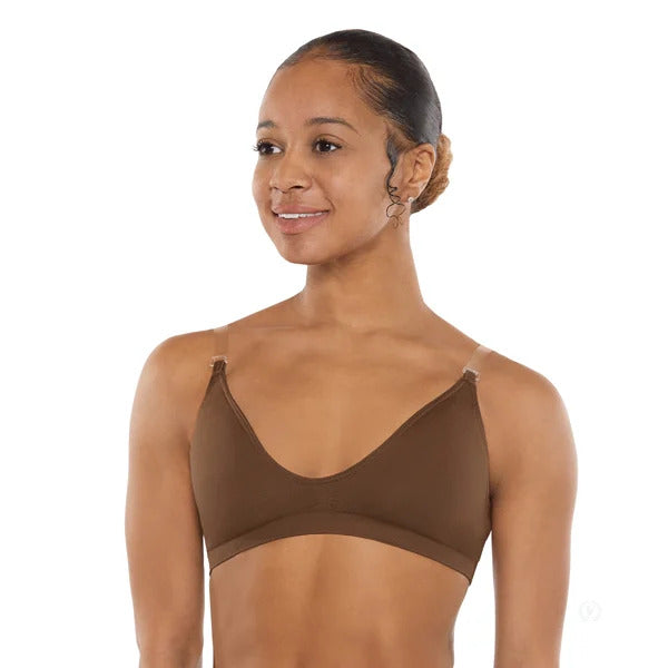 Eurotard: Undergarment, Wide Band Seamless Bra (#95624) Beige