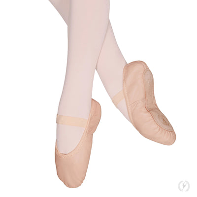 Eurotard: Ballet Shoe, Full-sole, Leather, Tendu (#A2001c/A2001a) Pink