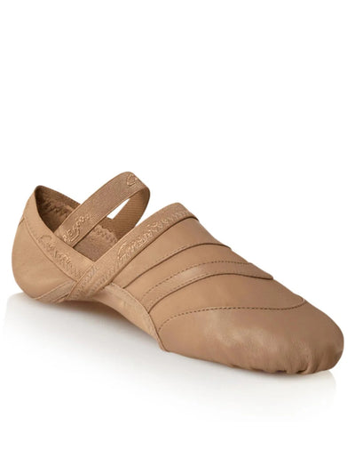 Capezio: Jazz & Ballet Shoe, Slip-on, Leather, FreeForm (#FF01) Caramel