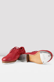 Bloch: Tap Shoe, Full Sole, Ladies Jason Samuels Smith (#S0313LG) Red Pebble Leather