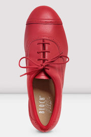 Bloch: Tap Shoe, Full Sole, Ladies Jason Samuels Smith (#S0313LG) Red Pebble Leather