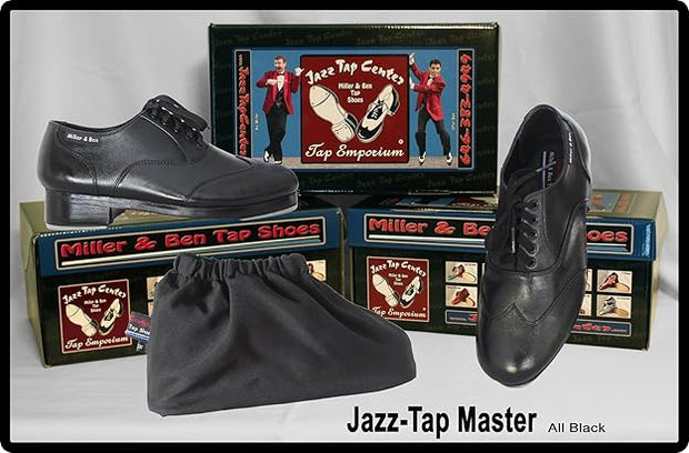 Miller & Ben: Tap Shoe, Full Sole, Jazz Tap Master (JTM, All Black)