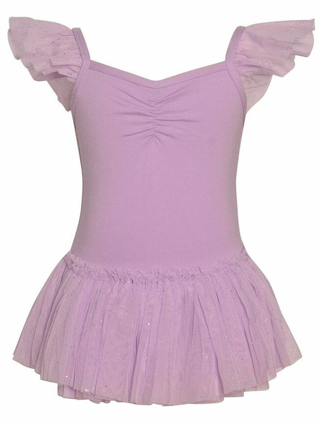 Danshuz: Children's Flutter Sleeve Dance Dress (#2462c)