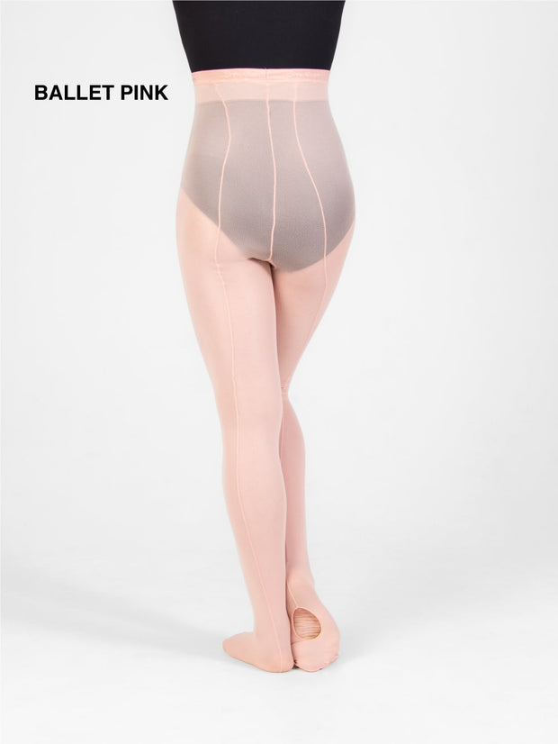 Body Wrappers: Adult Tights, Mesh Transition w/ Back Seam (#A45)