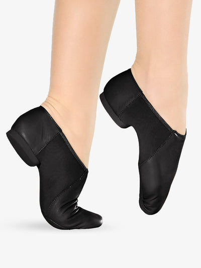 So Danca: Jazz Shoe, Slip-On, Leather, Janus (#JZ43/#JZ45) Black