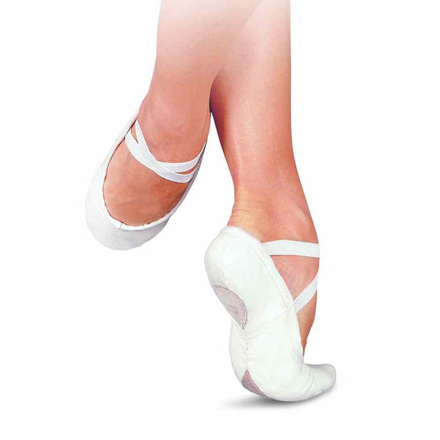 Sansha: Ballet Shoe, Split-Sole, Canvas (#Pro1C) White - SALE