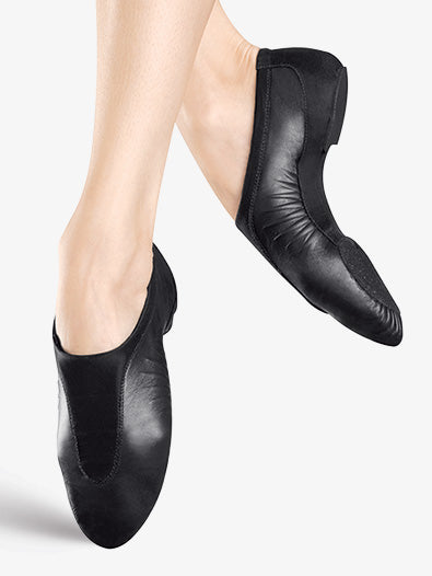 Bloch: Jazz Shoe, Slip-on, Leather, Pulse (#S0470G/#S0470L) Black