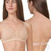 Eurotard: Undergarment, Wide Band Seamless Bra (#95624) Beige