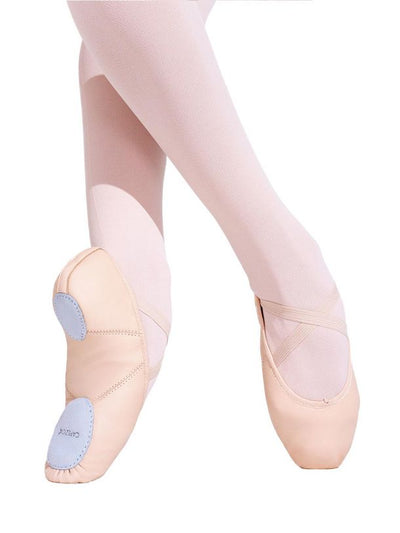 Capezio: Ballet Shoe, Split-sole, Leather, Juliet (#2027) Light Pink