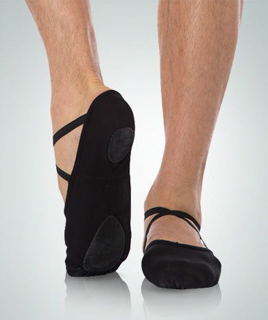 Body Wrappers: Ballet Shoe, Split-Sole, Canvas (#246A) Black